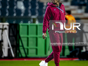 Players of Belgium arrive at the pitch during the match between Belgium and Italy at the King Baudouin Stadium for the UEFA Nations League -...