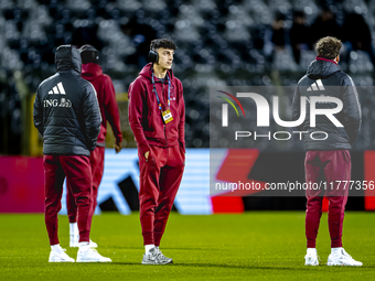 Players of Belgium arrive at the pitch during the match between Belgium and Italy at the King Baudouin Stadium for the UEFA Nations League -...