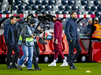 Players of Italy arrive at the pitch during the match between Belgium and Italy at the King Baudouin Stadium for the UEFA Nations League - L...