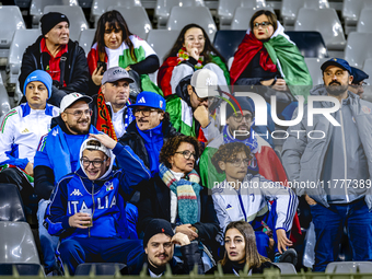 Supporters of Italy during the match between Belgium and Italy at the King Baudouin Stadium for the UEFA Nations League - League A - Group A...