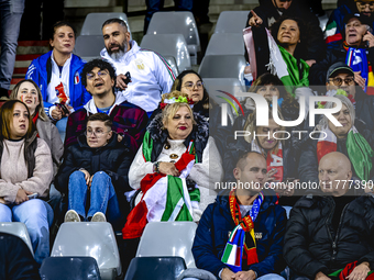 Supporters of Italy during the match between Belgium and Italy at the King Baudouin Stadium for the UEFA Nations League - League A - Group A...