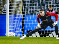 Belgium goalkeeper Koen Casteels plays during the match between Belgium and Italy at the King Baudouin Stadium for the UEFA Nations League -...