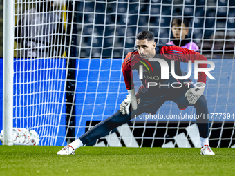 Belgium goalkeeper Koen Casteels plays during the match between Belgium and Italy at the King Baudouin Stadium for the UEFA Nations League -...