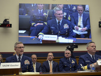 US Coast Guard Deputy Operation Vice Admiral Peter W. Gautier and US Coast Guard Deputy Mission Support Vice Admiral Thomas Allan testify be...