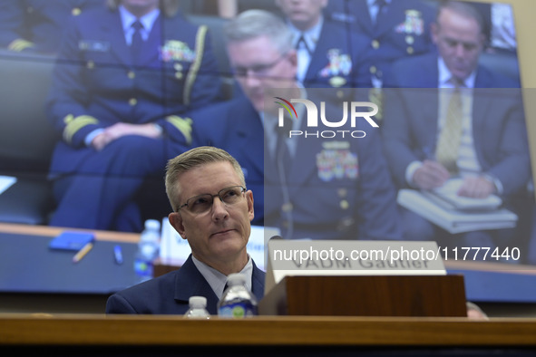 US Coast Guard Deputy Operation Vice Admiral Peter W. Gautier testifies before the House on the Transportation and Infrastructure Committee...