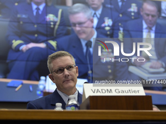 US Coast Guard Deputy Operation Vice Admiral Peter W. Gautier testifies before the House on the Transportation and Infrastructure Committee...