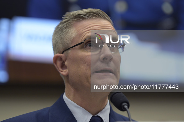 US Coast Guard Deputy Operation Vice Admiral Peter W. Gautier testifies before the House on the Transportation and Infrastructure Committee...