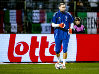 Italy goalkeeper Gianluigi Donnarumma plays during the match between Belgium and Italy at the King Baudouin Stadium for the UEFA Nations Lea...