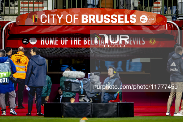 The stadium overview during the match between Belgium and Italy at the King Baudouin Stadium for the UEFA Nations League - League A - Group...