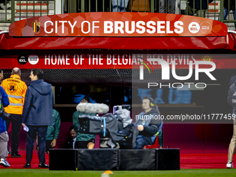 The stadium overview during the match between Belgium and Italy at the King Baudouin Stadium for the UEFA Nations League - League A - Group...