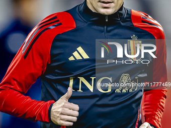 Belgium defender Timothy Castagne plays during the match between Belgium and Italy at the King Baudouin Stadium for the UEFA Nations League...