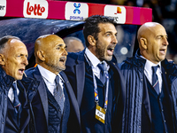 Italy trainer Luciano Spalletti is present during the match between Belgium and Italy at the King Baudouin Stadium for the UEFA Nations Leag...