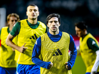 Italy midfielder Sandro Tonali plays during the match between Belgium and Italy at the King Baudouin Stadium for the UEFA Nations League - L...