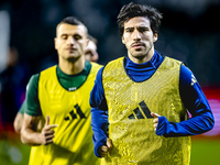 Italy midfielder Sandro Tonali plays during the match between Belgium and Italy at the King Baudouin Stadium for the UEFA Nations League - L...