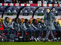 Belgium trainer Domenico Tedesco is present during the match between Belgium and Italy at the King Baudouin Stadium for the UEFA Nations Lea...