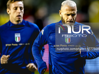 Italy defender Federico Dimarco plays during the match between Belgium and Italy at the King Baudouin Stadium for the UEFA Nations League -...