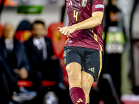 Belgium defender Wout Faes plays during the match between Belgium and Italy at the King Baudouin Stadium for the UEFA Nations League - Leagu...