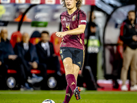 Belgium defender Wout Faes plays during the match between Belgium and Italy at the King Baudouin Stadium for the UEFA Nations League - Leagu...