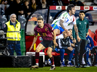 Italy midfielder Sandro Tonali and Belgium defender Timothy Castagne play during the match between Belgium and Italy at the King Baudouin St...