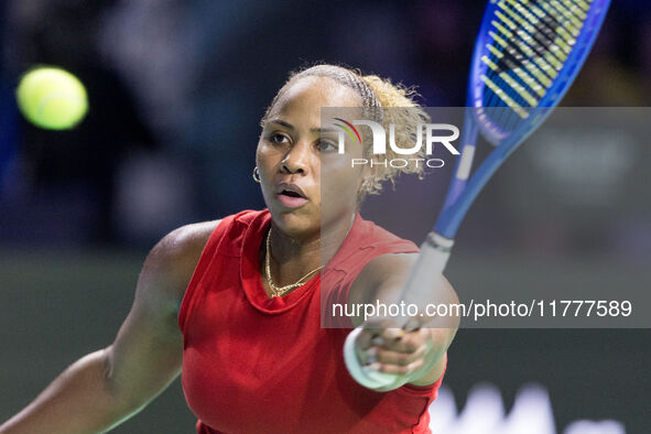 Taylor Townsend  during Billie Jean King Cup Finals match Slovakia vs USA in Malaga Spain on 14 November 2024. 