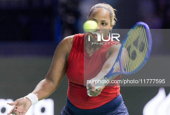 Taylor Townsend  during Billie Jean King Cup Finals match Slovakia vs USA in Malaga Spain on 14 November 2024. 