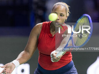 Taylor Townsend  during Billie Jean King Cup Finals match Slovakia vs USA in Malaga Spain on 14 November 2024. (