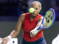 Taylor Townsend  during Billie Jean King Cup Finals match Slovakia vs USA in Malaga Spain on 14 November 2024. (