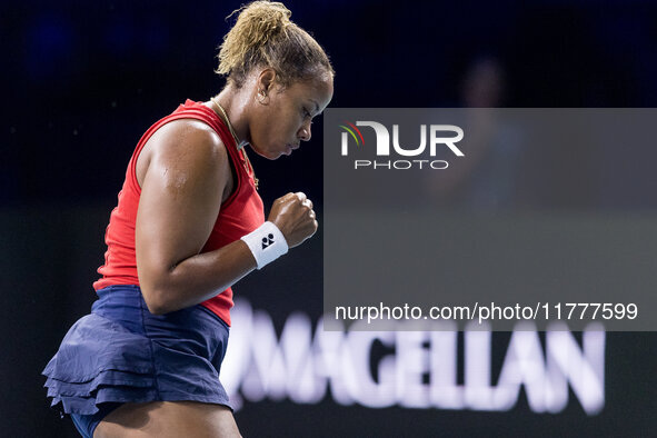 Taylor Townsend  during Billie Jean King Cup Finals match Slovakia vs USA in Malaga Spain on 14 November 2024. 