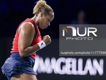 Taylor Townsend  during Billie Jean King Cup Finals match Slovakia vs USA in Malaga Spain on 14 November 2024. (