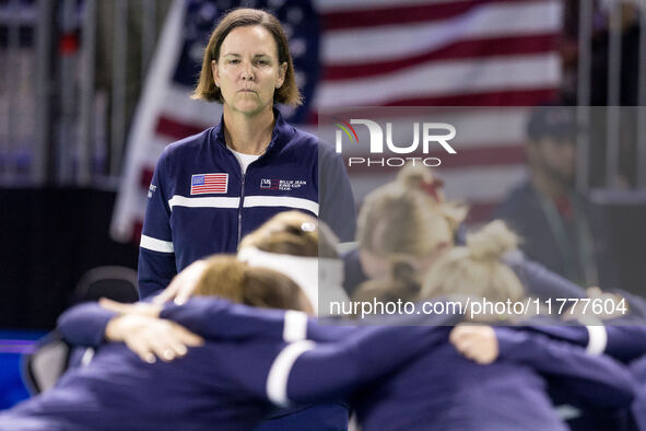 Lindsey Davenport  during Billie Jean King Cup Finals match Slovakia vs USA in Malaga Spain on 14 November 2024. 