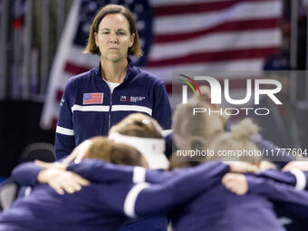 Lindsey Davenport  during Billie Jean King Cup Finals match Slovakia vs USA in Malaga Spain on 14 November 2024. (