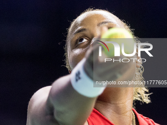 Taylor Townsend  during Billie Jean King Cup Finals match Slovakia vs USA in Malaga Spain on 14 November 2024. (