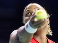 Taylor Townsend  during Billie Jean King Cup Finals match Slovakia vs USA in Malaga Spain on 14 November 2024. (