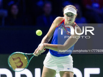 Renata Jamrichova  during Billie Jean King Cup Finals match Slovakia vs USA in Malaga Spain on 14 November 2024. (