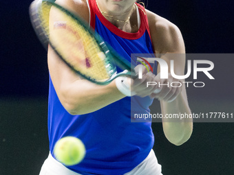 Renata Jamrichova  during Billie Jean King Cup Finals match Slovakia vs USA in Malaga Spain on 14 November 2024. (