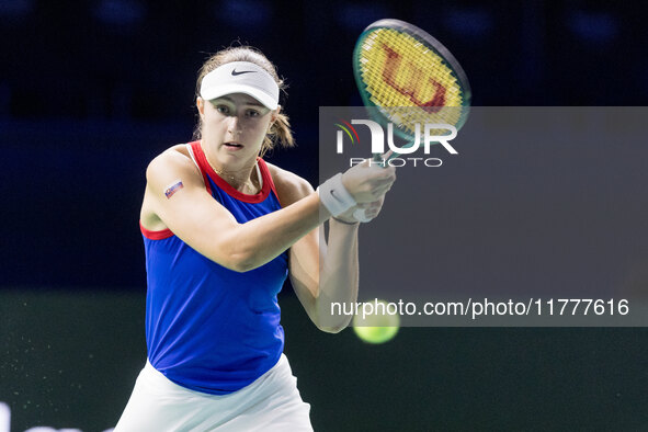 Renata Jamrichova  during Billie Jean King Cup Finals match Slovakia vs USA in Malaga Spain on 14 November 2024. 