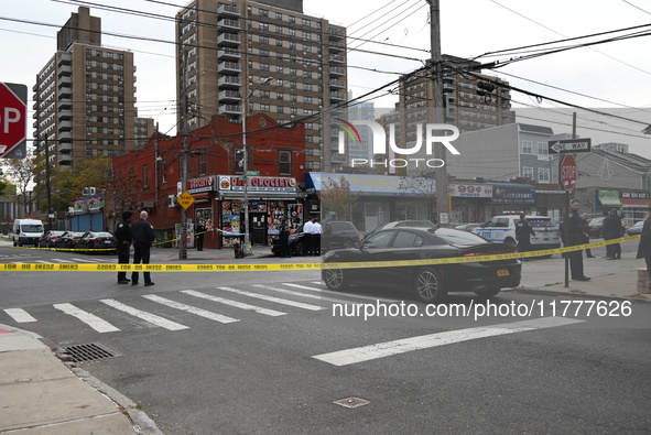 Two men are shot in the Coney Island section of Brooklyn, New York, United States, on November 14, 2024. At approximately 12:26 pm, Thursday...