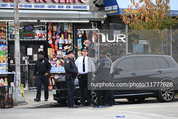 Two men are shot in the Coney Island section of Brooklyn, New York, United States, on November 14, 2024. At approximately 12:26 pm, Thursday...