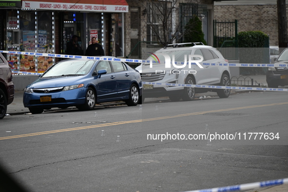 Two men are shot in the Coney Island section of Brooklyn, New York, United States, on November 14, 2024. At approximately 12:26 pm, Thursday...