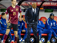 Italy trainer Luciano Spalletti is present during the match between Belgium and Italy at the King Baudouin Stadium for the UEFA Nations Leag...