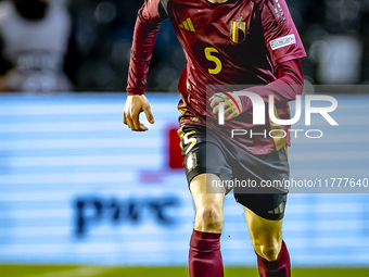 Belgium midfielder Maxim de Cuyper plays during the match between Belgium and Italy at the King Baudouin Stadium for the UEFA Nations League...