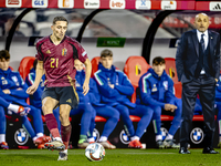 Belgium defender Timothy Castagne plays during the match between Belgium and Italy at the King Baudouin Stadium for the UEFA Nations League...