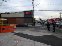 A teenager is stabbed in the Canarsie section of Brooklyn, New York, United States, on November 14, 2024. A 14-year-old boy is stabbed in th...