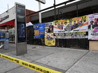 A teenager is stabbed in the Canarsie section of Brooklyn, New York, United States, on November 14, 2024. A 14-year-old boy is stabbed in th...