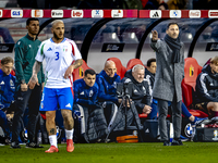 Belgium trainer Domenico Tedesco is present during the match between Belgium and Italy at the King Baudouin Stadium for the UEFA Nations Lea...