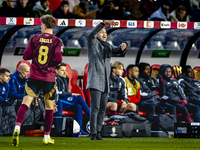 Belgium trainer Domenico Tedesco is present during the match between Belgium and Italy at the King Baudouin Stadium for the UEFA Nations Lea...