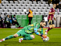 Italy goalkeeper Gianluigi Donnarumma plays during the match between Belgium and Italy at the King Baudouin Stadium for the UEFA Nations Lea...