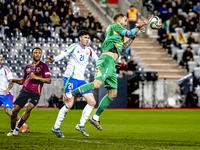 Italy goalkeeper Gianluigi Donnarumma plays during the match between Belgium and Italy at the King Baudouin Stadium for the UEFA Nations Lea...