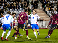 Italy midfielder Davide Frattesi plays during the match between Belgium and Italy at the King Baudouin Stadium for the UEFA Nations League -...