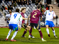 Italy midfielder Davide Frattesi plays during the match between Belgium and Italy at the King Baudouin Stadium for the UEFA Nations League -...